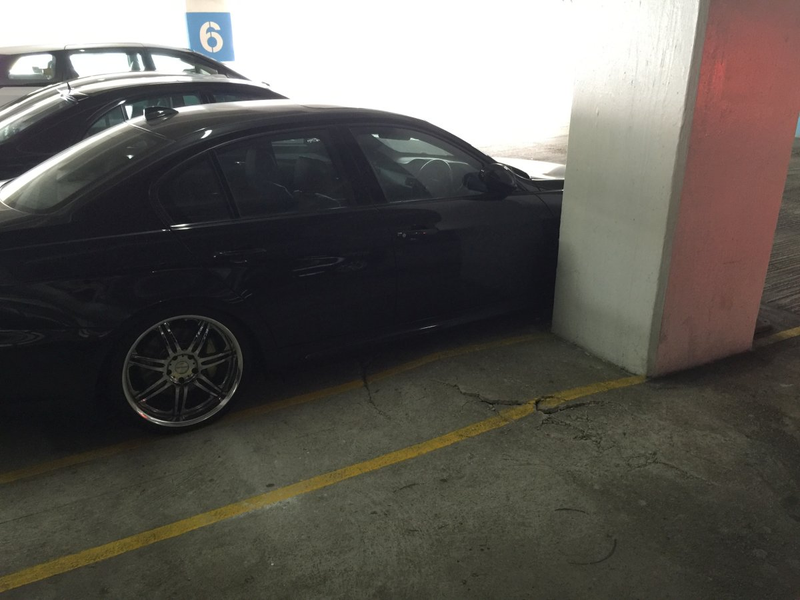 Spotted this way up in a parking garage. Can’t be good. Management claims they’re “aware of the situation.”